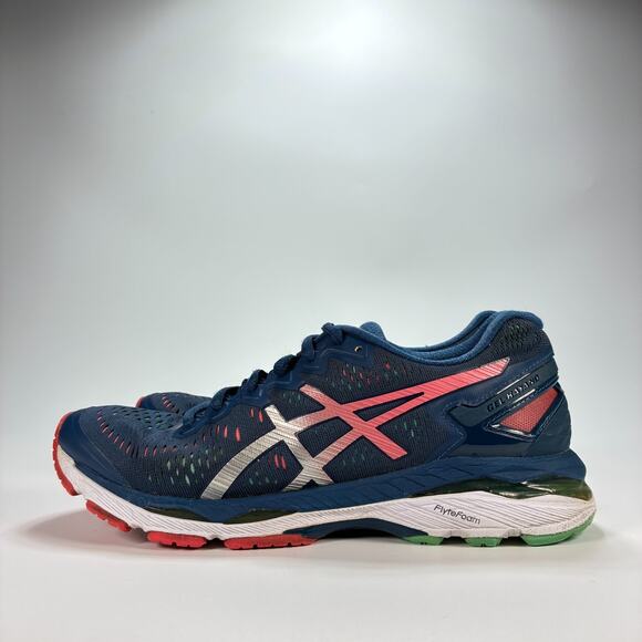 Asics Gel Kayano 23 Blue Gray Lace Up Low Top Running Shoes Women's Size 9.5 - Picture 4 of 9